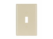 Cooper Eaton 2144V-BOX Wallplate 1G Toggle Thermoset Ovr Ivory
