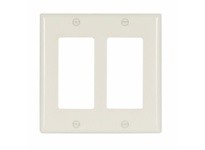 Cooper Eaton 2152A-BOX Wallplate 2G Decorator Thermoset Almond | YarinInd