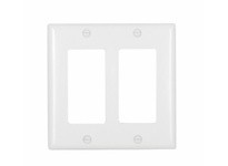 Cooper Eaton 2152W-BOX Wallplate 2G Decorator Thermoset White