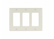Cooper Eaton 2163A-BOX Wallplate 3G Decorator Thermoset Almond