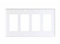 Cooper Eaton 2164W-BOX Wallplate 4G Decorator Thermoset White