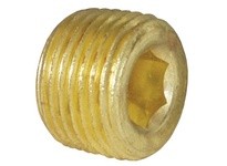 DIXON 2190600C Brass Hex Socket Plug - 3/8"