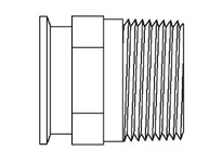Dixon 21MP-R20025 2x.25" CLMPxMNPT ADAPT 316L | High-Quality Industrial Supplies