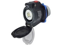 Meltric 22-14122-K16 DXN20 Receptacle Poly Black Size 1 | IP 66/67 | YarinInd