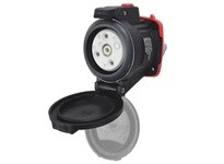 Meltric 22-34043-843 DXN30 RECEPTACLE POLY BLACK SIZE 2 IP 66/67 3P+G 30 A 480 VAC 60 Hz NO AUX PADLOCK PAWL