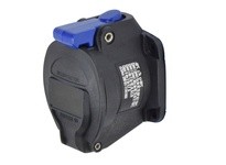 Meltric 22-34076-924 DXN30 RECEPTACLE POLY BLACK SIZE 2 IP 66/67 2P+N+G 30 A 250 VAC 60 Hz NO AUX METAL PAWL (ON POLY RECEPTACLE