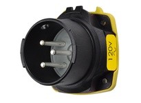 Meltric 22-38165 DXN30 INLET POLY BLACK SIZE 2 IP 66/67 1P+N+G 30 A 127 VAC 60 Hz NO AUX