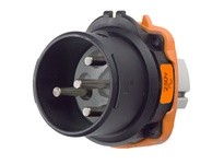 Meltric 22-68073 DXN60 INLET POLY BLACK SIZE 3 IP 66/67 3P+G 60 A 250 VAC 60 Hz NO AUX