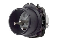 Meltric 22-68142 DXN60 INLET POLY BLACK SIZE 3 IP 66/67 | YarinInd