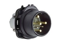 Meltric 22-68143-972-S74 DXN60 INLET POLY BLACK SIZE 3 IP 66/67 3P+G 60 A 550 VAC 60 Hz +2 AUX SPARE POSITION