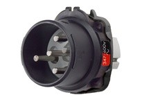 Meltric 22-68147 DXN60 INLET POLY BLACK SIZE 3 IP 66/67 3P+N+G 60 A 600 VAC 60 Hz NO AUX