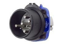 Meltric 22-68167-972 DXN60 INLET POLY BLACK SIZE 3 IP 66/67 3P+N+G 60 A 208 VAC 60 Hz +2 AUX