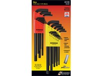 Bondhus 22199 Set 22 Hex End L-Wrenches IN/MM LONG Double Pack - 12137 (.050-3/8") + 12199 (1.5-10mm)