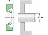 SKFSEAL 230X285X23 HDS1 R NBR Single Lip Flex Design | YarinInd