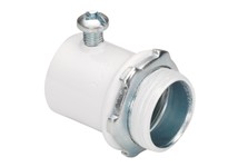 Bridgeport 231-SW 3/4" WHITE set screw EMT connector