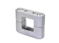 231-V20-2-BL JW Wincoaluminum matte 2.76 inch long 2.17 inch wide tube support with stainless steel cap screws and hex nuts