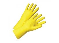 2312/8 PosiGrip Yellow Latex Glove Flock Lined Embossed palm