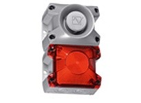 Pfannenberg 23311805055 PA X 1-05 24 DC RD 7035 5 Joules Flashing Strobe Beacon with 80 Tone 4-stage Sounder 100 dB (A