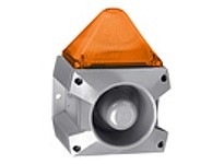 Pfannenberg 23351804055 PA X 5-05 24 DC AM 7035 5 Joules Flashing Strobe Beacon with 80 Tone 4-stage Sounder 105 dB (A