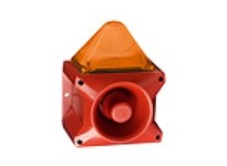 Pfannenberg 23361804000 PA X 10-10 24 DC AM 10 Joules Flashing Strobe Beacon with 80 Tone 4-stage Sounder 110 dB (A)