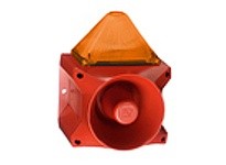 Pfannenberg 23372804000 PA X 20-15 24 DC AM 15 Joules Flashing Strobe Beacon with 80 Tone 4-stage Sounder 120 dB (A)