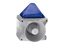 Pfannenberg 23372807055 PA X 20-15 24 DC BL 7035 15 Joules Flashing Strobe Beacon with 80 Tone 4-stage Sounder 120 dB
