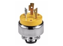 Cooper Eaton 2363-BOX Plug 20A 125V 2P3W Lkg Vinyl/Armored Yellow | Durable Industrial Plug