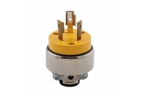 Cooper Eaton 2365-BOX Plug 20A 125/250V 3P3W Lkg Vinyl/Armd Yellow