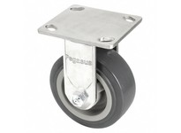 23J823 P21RX-UP050D-14 Corrosion-Resistant Standard Plate Caster Rigid Polyurethane 750 lb 5 in Wheel Dia