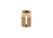 E-Z LOK 240-4-BR Threaded Insert for Plastic - Flush - Brass | Pack of 25