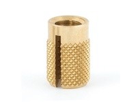 E-Z LOK 240-M3.5-BR Threaded Insert for Plastic - Flush - Brass | Pack of 50