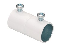 Bridgeport 241-SW 3/4" WHITE Set Screw EMT Coupling | YarinInd