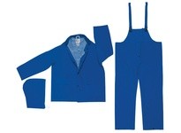 MCR 2433M Classic Plus .35mm PVC/Poly Suit 3 PC Cor Collar BLUE | Durable Workwear