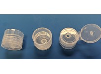 24/410 clear plastic flip top