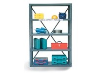StrongHold 2448-72A 12 GA Steel Open Shelving Unit | Durable Storage Solution
