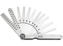 Starrett 245 Tempered Steel Thickness Gage, .002"-.015" Range, 11 LeavesTempered Steel Thickness Gage, .002"-.015" Range, 11 Lea