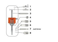 24813 SCREW-JACK 1-8 X 7-1/16 LG