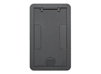 Hubbell Wiring 24GCCVRBK CARPET CVR 2/4G FLUSH BLACK POWDER