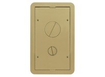 Hubbell Wiring 24GCFFCVRBRS 2/4G Carpet FF Cover Brass | YarinInd