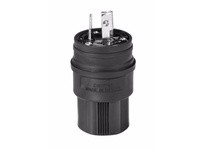 Cooper Eaton 24W34BK Plug WT 15A 277V 2P3W H/L Black | Industrial Supplies