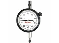Starrett 25-241J Dial Indicator, 0-.250" Range, 0-100 Continuous Dial Continuous Dial, .001" Grads, .100" Range Per Rev, .375" S