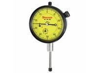 Starrett 25-781J Dial Indicator, 0-25.0mm Range, 0-50 Continuous Dial, 0.01mm Grads, 1.0mm Range Per Rev, .375" StemDial Indicat
