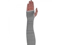 2518DGT4 18" Hppe Sleeve 1Layer Gry W/ Thumb Hole WC2518DGT4