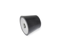 JWWINCO GN254-50-M10-55 Tapered Bumper Stainless - Natural Rubber | Industrial Supplies