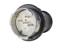 Meltric 26-31143-32M DX3 Plug Metal Black Size 8 IP65 | Industrial Supplies