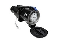 Meltric 26-33047-32M DX3 CONNECTOR METAL BLACK SIZE 8 IP 65 3P+N+G 30 A 480 VAC 60 Hz M32 .470-.830"