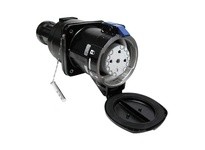 Meltric 26-93043-50M DX9 CONNECTOR METAL BLACK SIZE 9 IP 65 3P+G 100 A 480 VAC 60 Hz M50 .910-1.380"