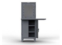 StrongHold 26-CC-242-1WLDSLF Heavy-Duty Computer Cabinet Workspace | Durable Storage Solution