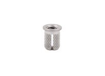 E-Z LOK 260-332-CR Threaded Insert for Plastic - Flanged Stainless | Pack of 5