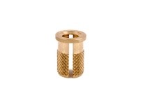 E-Z LOK 260-4-BR Threaded Insert for Plastic - Flanged - Brass - 1/4-20 Pack of 25